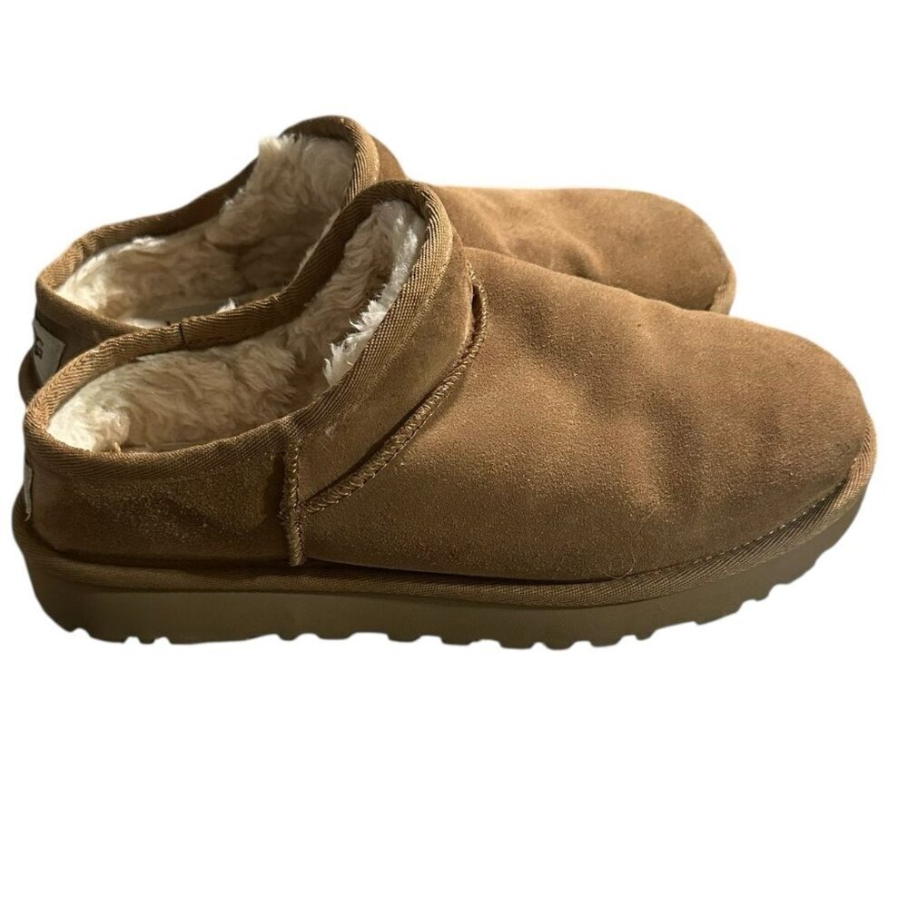 UGG Australia Classic Slipper 1108193 Women's US Size 8 Chestnut Suede Bootie
